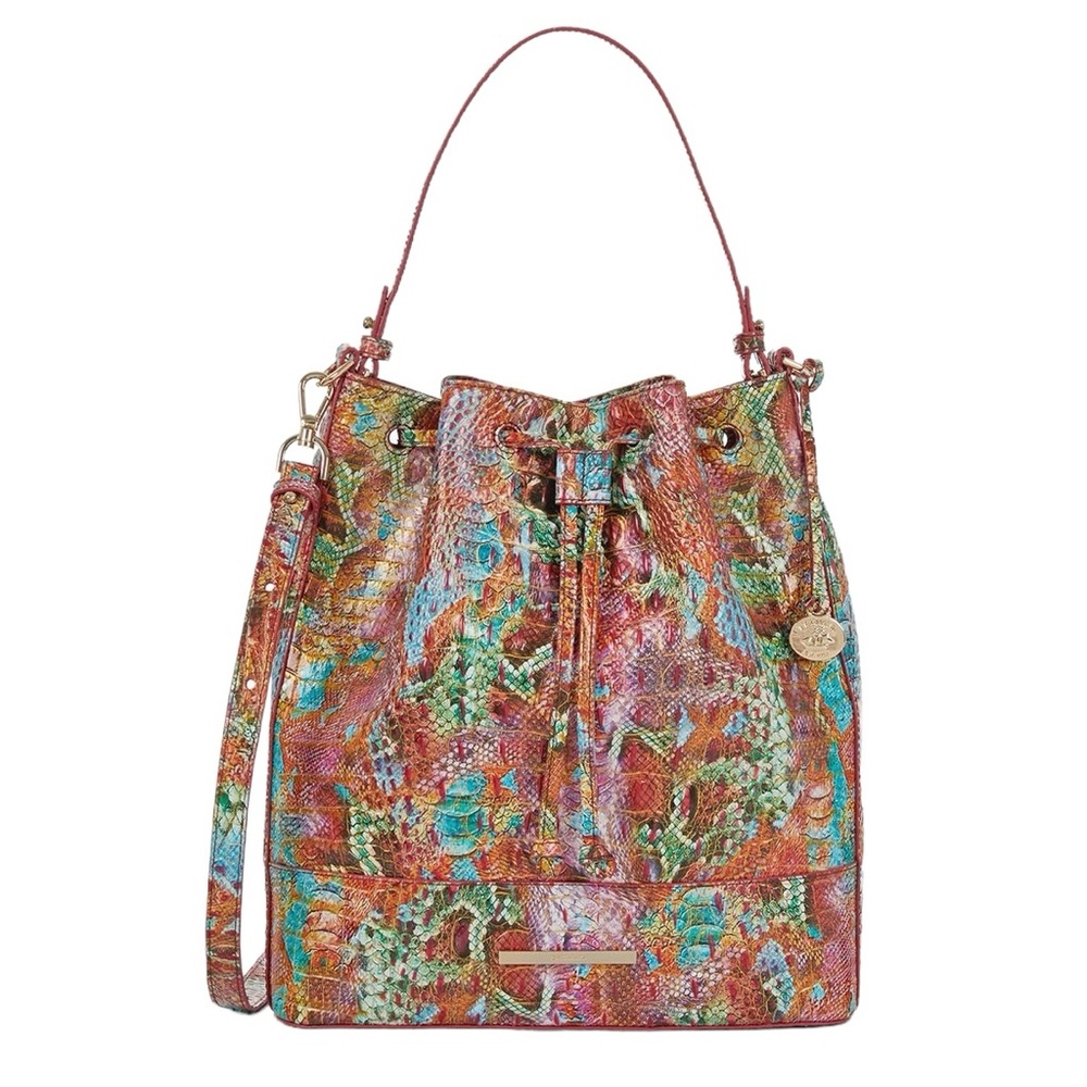 NWT Brahmin Marlowe Reservoir Melbourne Bucket Shoulder Bag